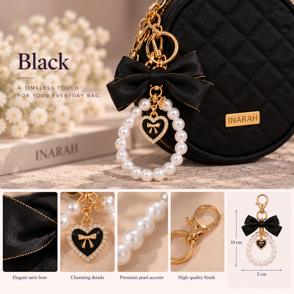 The Inarah Pearl Bow Charm 🎀