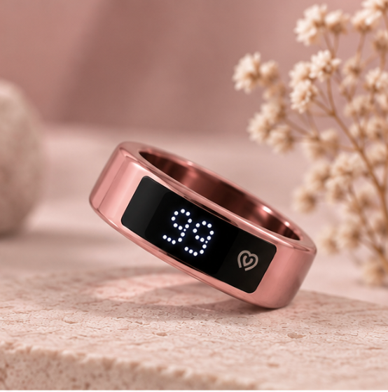 INARAH Smart Dhikr Ring in Soft Blush